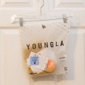 YOUNGLA 465 SUPERHERO COMPRESSION TEES - YELLOW